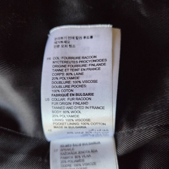 Beautiful Wool Blend Gray SANDRO Jacket sz 36 - Picture 8 of 10